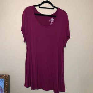 Torrid size 3 (plus sz) wine colored tee.
